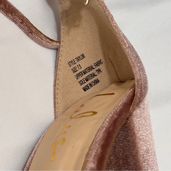 NEW Lulus Taylor Mauve pink Velvet Ankle Strap Heels 4” - Picture 3 of 16